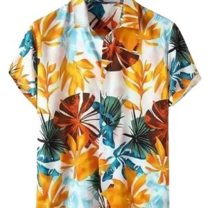 Leriya Fashion Mens Rayon Man Casual Shirt Regular Fit Western